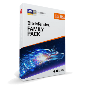 Bitdefender Family Pack - רישיון לשנה ל- 15 מחשבים