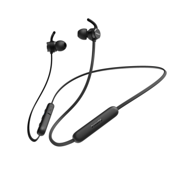 אוזניות כפתור אלחוטיות PHILIPS In-ear wireless headphones בצבע שחור