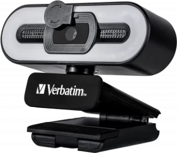 מצלמת רשת עם מיקרופון Verbatim AWC-02 Full HD 1080p Autofocus Webcam with Microphone and Light