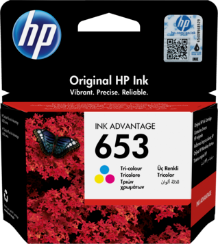 מחסנית Ink Advantage מקורית צבעוני HP 653 (3YM74AE)