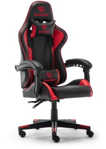כיסא גיימינג דגם Life מבית Scorpius - צבע אדום כיסא גיימינג דגם Life מבית Scorpius - צבע אדום